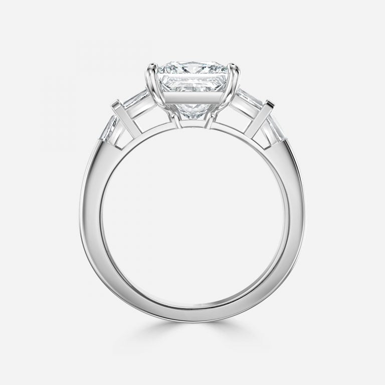 Maya Princess Three Stone Lab Grown Diamond Engagement Ring