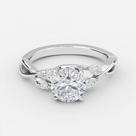 Aurora-Round-Lab-Created-Diamond-Unique-Engagement-Ring
