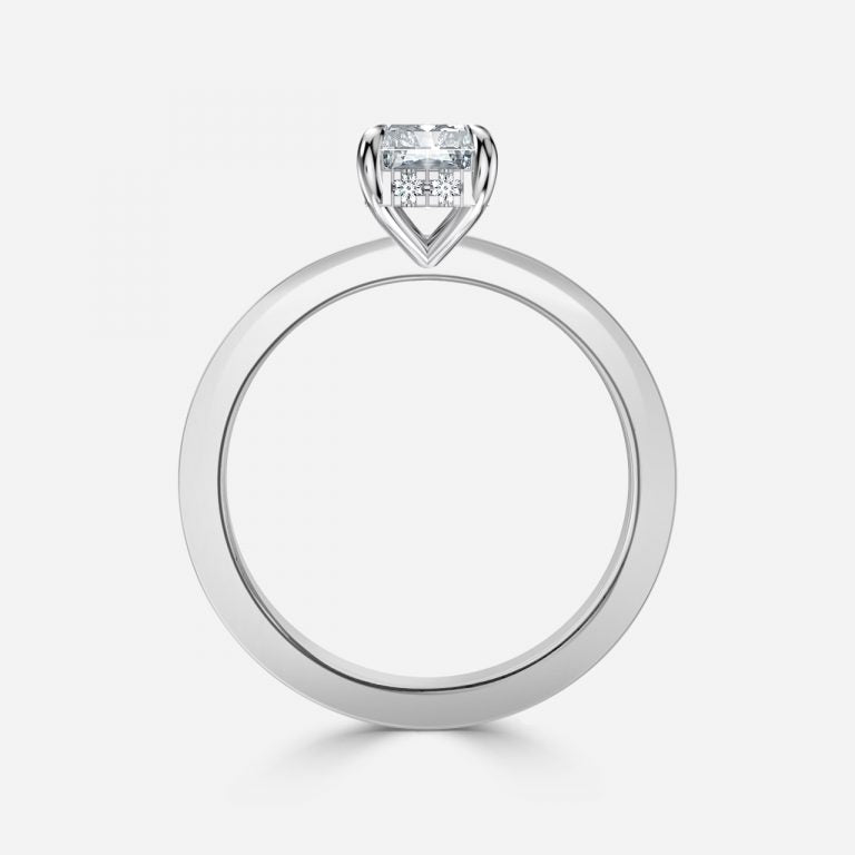 Chloe Radiant Hidden Halo Lab Grown Diamond Engagement Ring