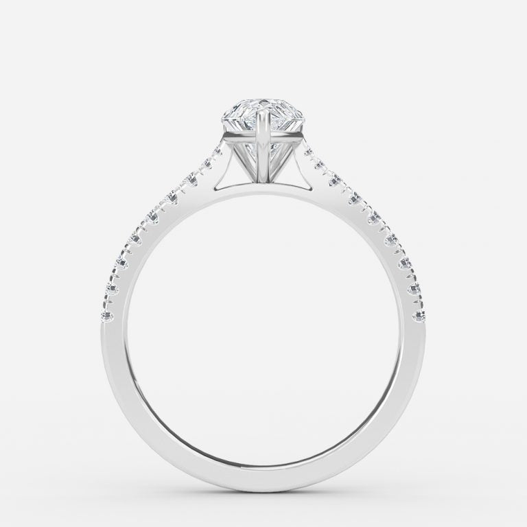 Nhẫn đính hôn kim cương Aradia Pear Side
