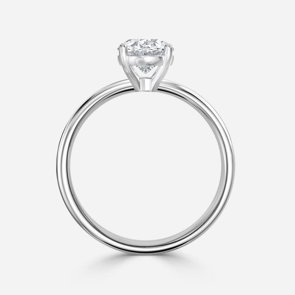 Celtic Oval Solitaire Lab Grown Diamond Engagement Ring