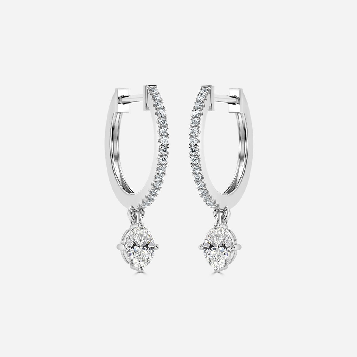 Sia Oval Hoop Earring