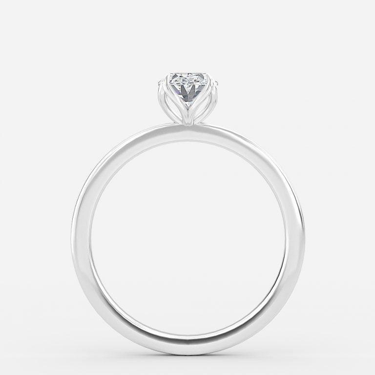 Nhẫn đính hôn kim cương nhân tạo Kolm Oval Solitaire