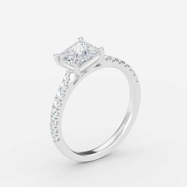 Aradia Princess Diamond Band Engagement Ring