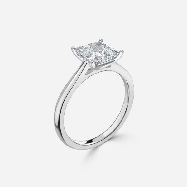 Arya Princess Solitaire Lab Grown Diamond Engagement Ring
