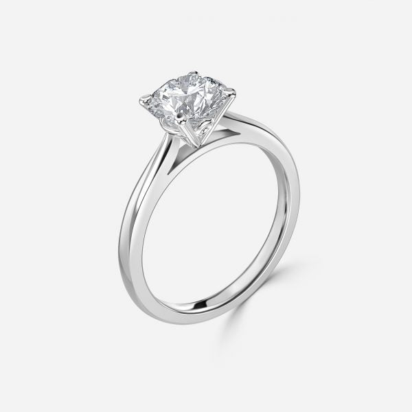 Nhẫn đính hôn kim cương nhân tạo Florian Round