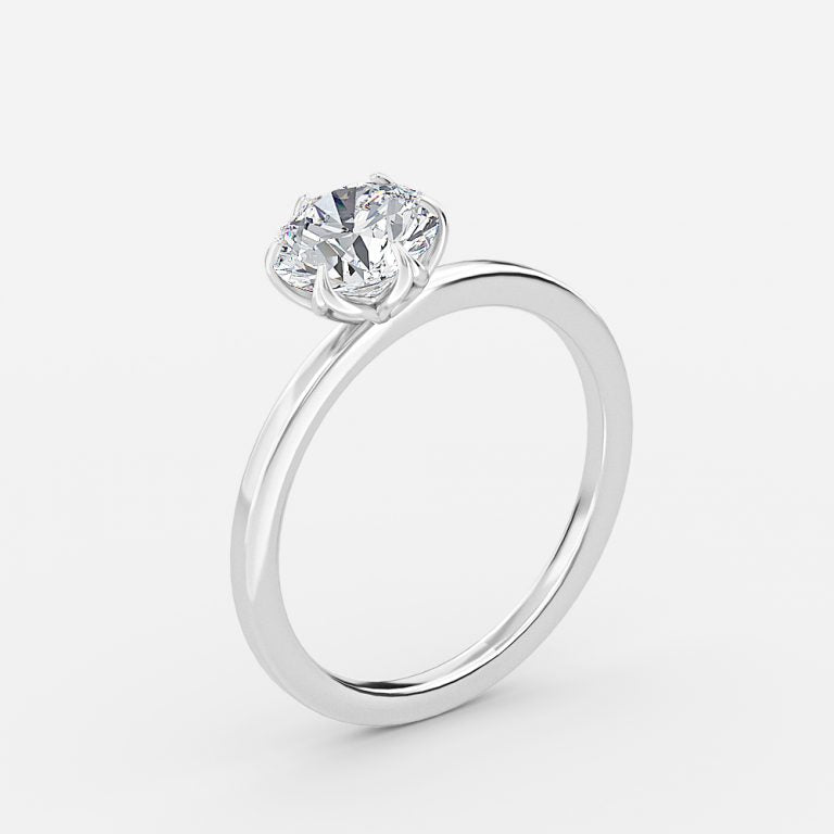 Galadriel Round Lab Grown Diamond Solitaire Engagement Ring