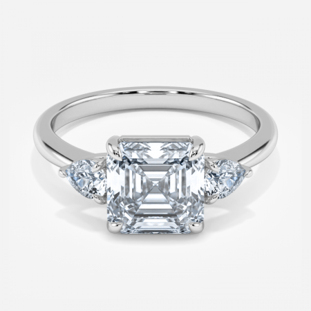 Renai-Asscher-Three-Stone-Engagement-Ring