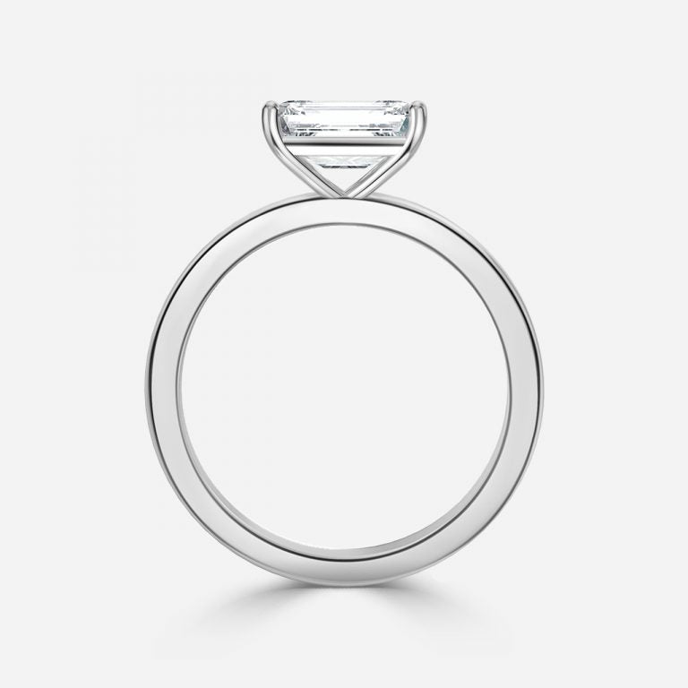 Demi Emerald Solitaire Lab Grown Diamond Engagement Ring