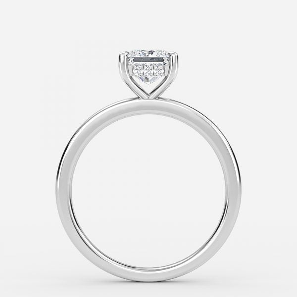 Nhẫn đính hôn kim cương nuôi cấy trong phòng thí nghiệm Essian Princess Hidden Halo