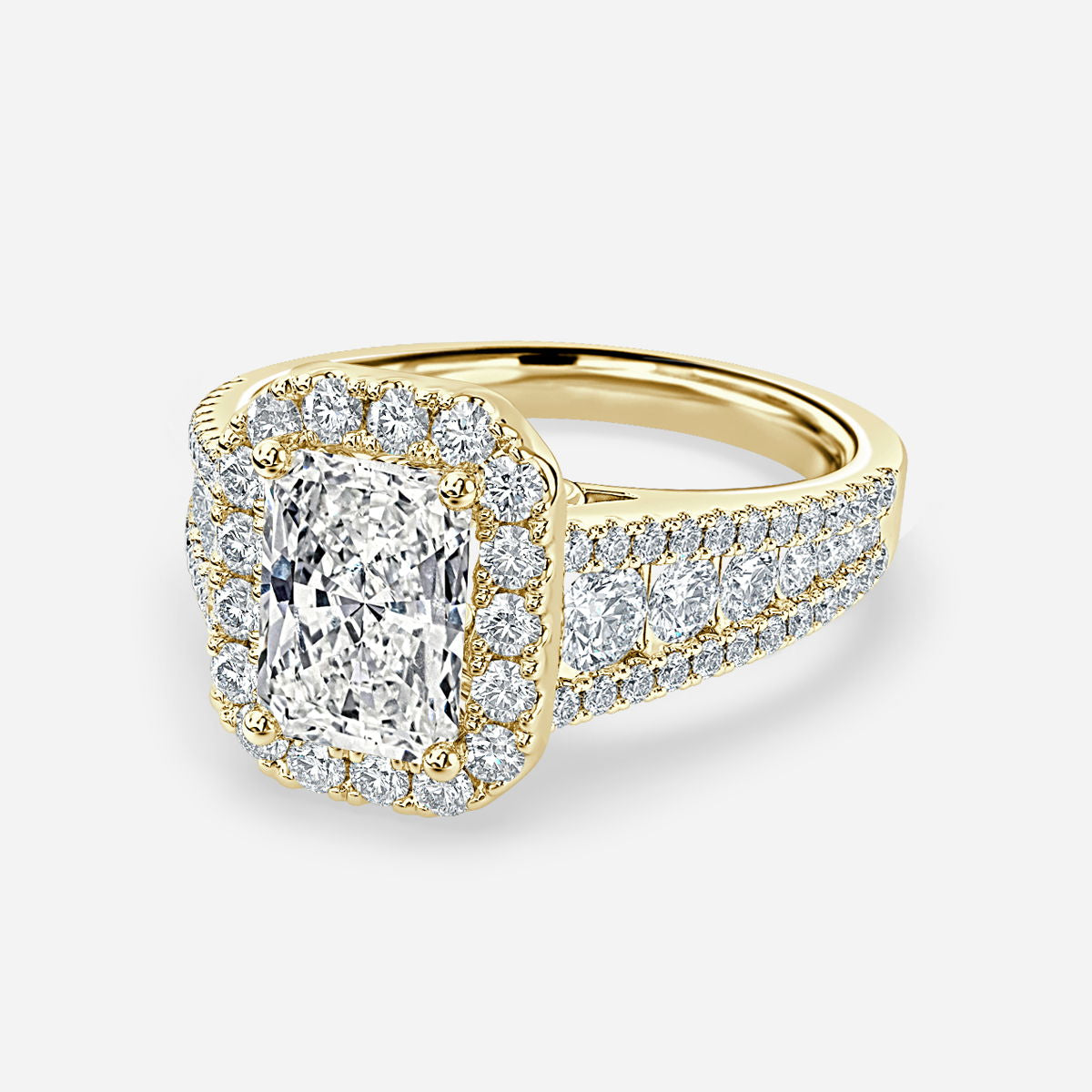 Dalia Radiant Halo Lab Grown Diamond Engagement Ring
