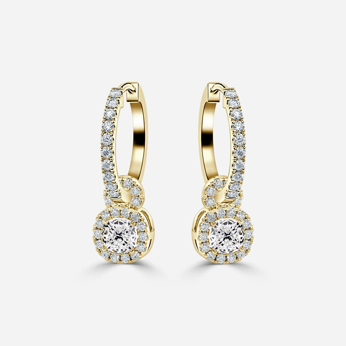 Halo Drop cushion Earring