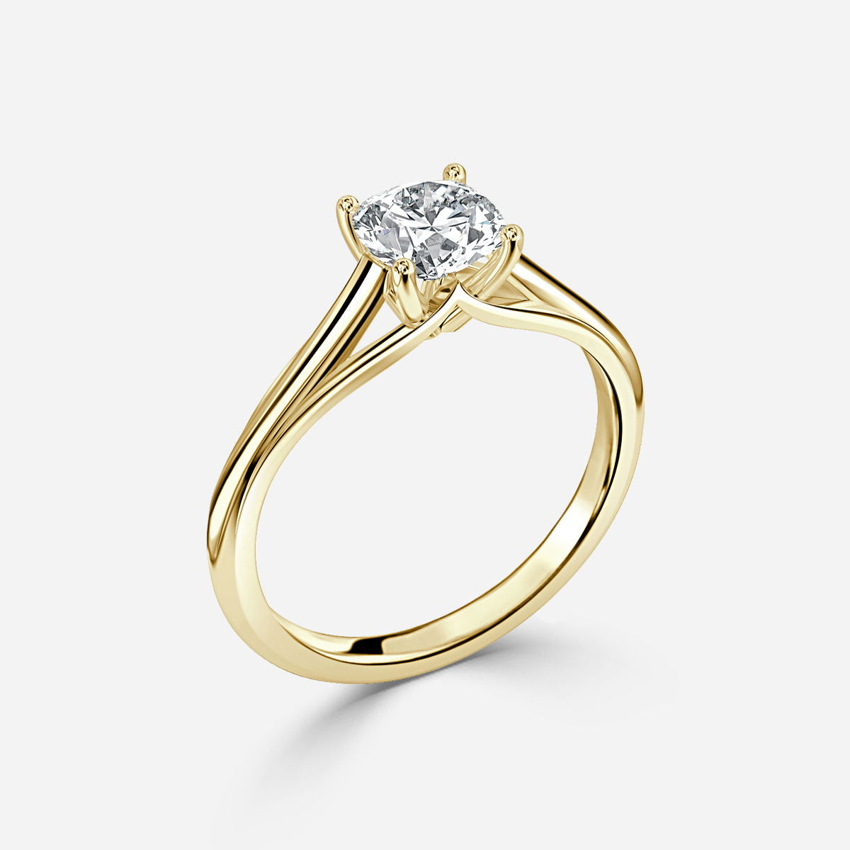 Nhẫn đính hôn kim cương nhân tạo Katelyn Cushion Solitaire
