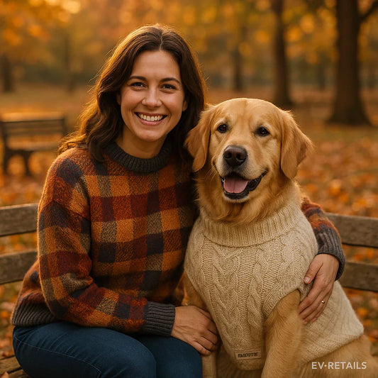 Matching Fall Sweaters for Pets and Parents: A Cozy Trend