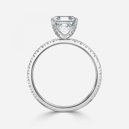 Josephine Asscher Lab Diamond Band Engagement Ring