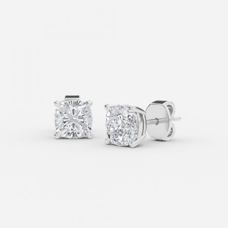 Cushion Lab Diamond Stud Earring