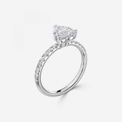 Sahana Heart Side Diamond Engagement Ring