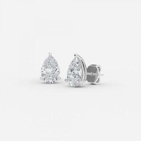 Pear Lab Diamond Stud Earring