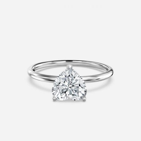 Adaya Heart Lab Created Diamond Solitaire Engagement Ring