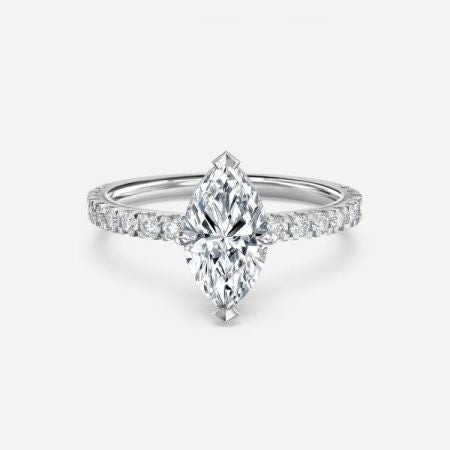 Kenzo Marquise Hidden Halo Lab Grown Diamond Engagement Ring