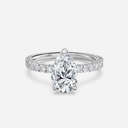 Kenzo Pear Hidden Halo Lab Grown Diamond Engagement Ring