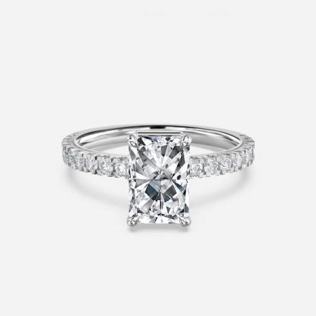 Kenzo Radiant Hidden Halo Lab Grown Diamond Engagement Ring