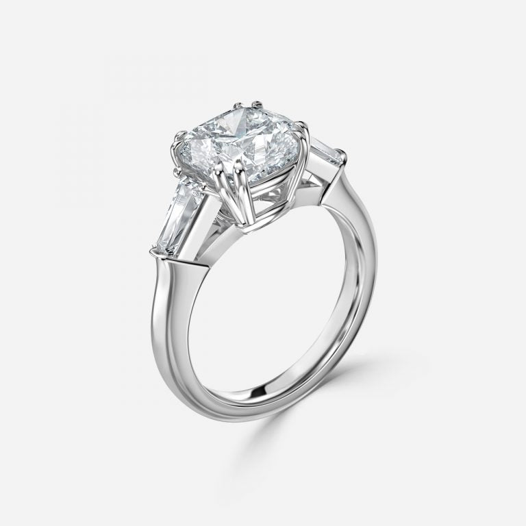 Nhẫn đính hôn Ava Cushion Three Stone