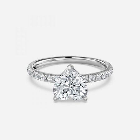 Sahana Heart Side Diamond Engagement Ring