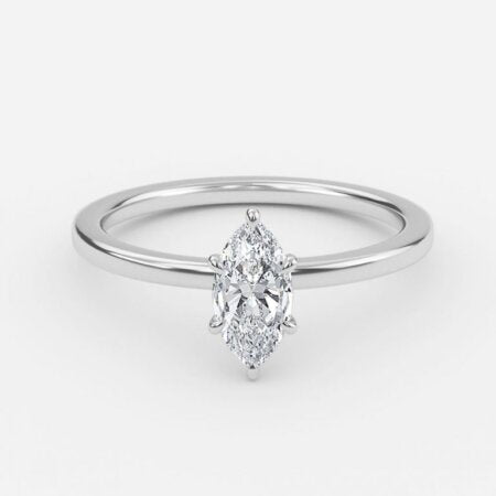 Jiani Marquise Solitaire Lab Grown Diamond Engagement Ring