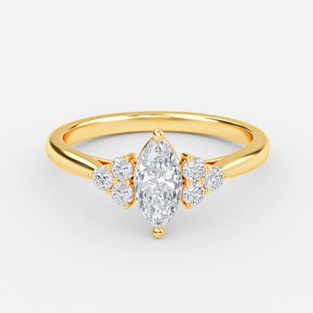 Anika Marquise Cluster Lab Grown Diamond Engagement Ring