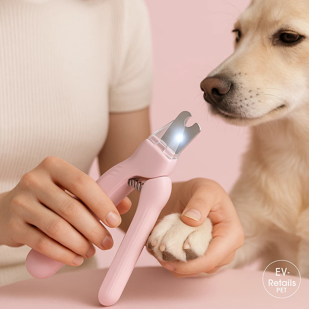 2 In 1 Pet Nail Clippers With Led Light Dog Cat Special Blood Line Scissors Multifunction Animals Paw Nail Trimmer Pet Supplies