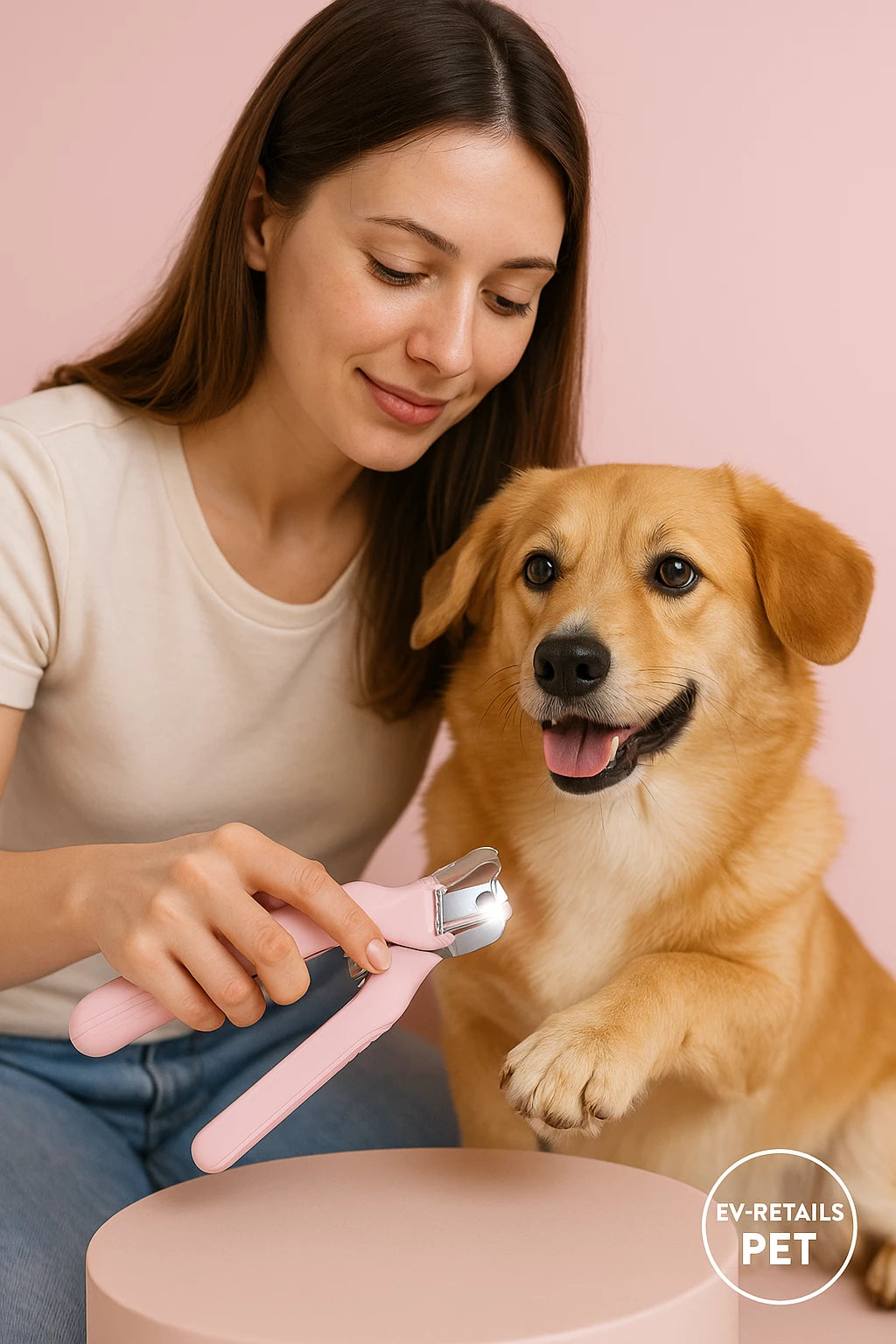 2 In 1 Pet Nail Clippers With Led Light Dog Cat Special Blood Line Scissors Multifunction Animals Paw Nail Trimmer Pet Supplies