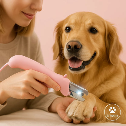 2 In 1 Pet Nail Clippers With Led Light Dog Cat Special Blood Line Scissors Multifunction Animals Paw Nail Trimmer Pet Supplies