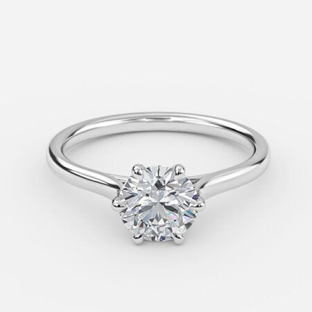 Roxana Round Lab Grown Diamond Solitaire Engagement Ring