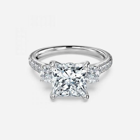 Talia Princess Three Stone Lab Grown Diamond Engagement Ring