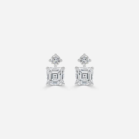 Drop Asscher Earring