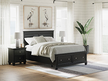 Lanolee  Q Storage Footboard w/Roll Slats