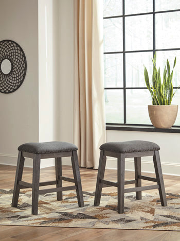 Caitbrook Upholstered Stool (2/CN)
