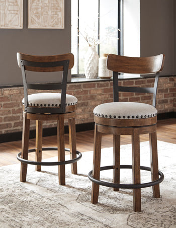 Valebeck  Upholstery Swivel Barstool (1/CN)