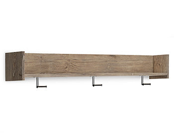 Oliah Wall Mounted Coat Rack w/Shelf