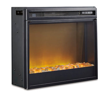 Entertainment Accessories Fireplace Insert Glass/Stone