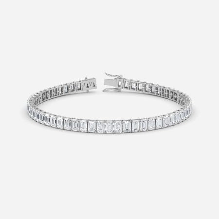 Emerald Lab Diamond Tennis Bracelet