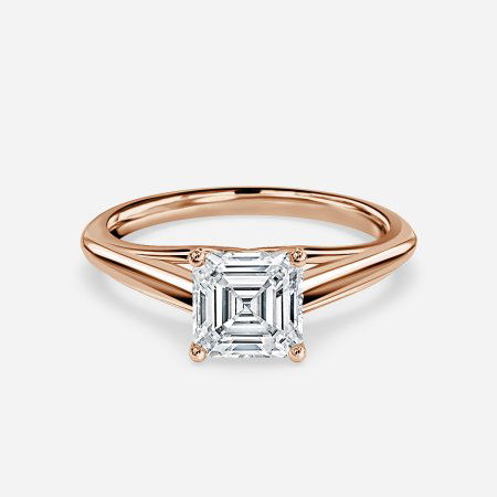 Katelyn Asscher Solitaire Lab Grown Diamond Engagement Ring