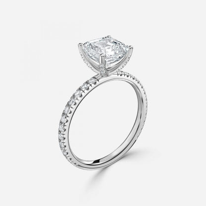 Josephine Asscher Lab Diamond Band Engagement Ring