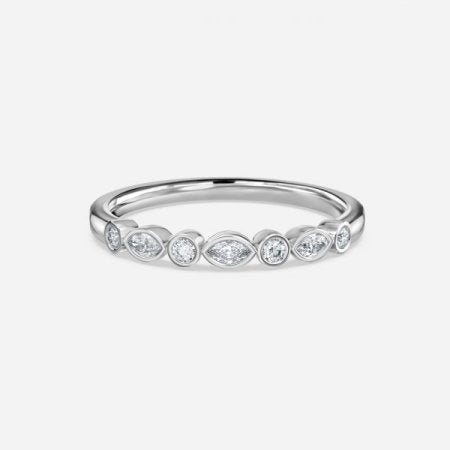 Bezel Set Stackable Ring