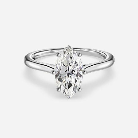 Nimi Marquise Solitaire Lab Grown Diamond Engagement Ring