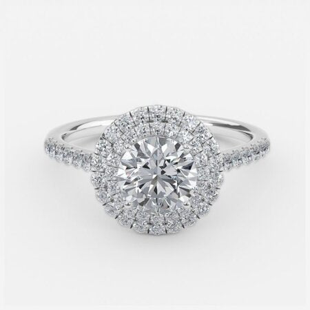 Laila Round Lab Grown Diamond Halo Engagement Ring