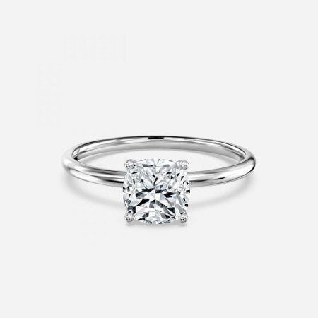 Adaya Cushion Solitaire Lab Grown Diamond Engagement Ring