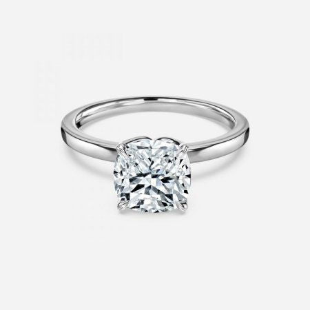 Kolm Cushion Solitaire Lab Grown Diamond Engagement Ring