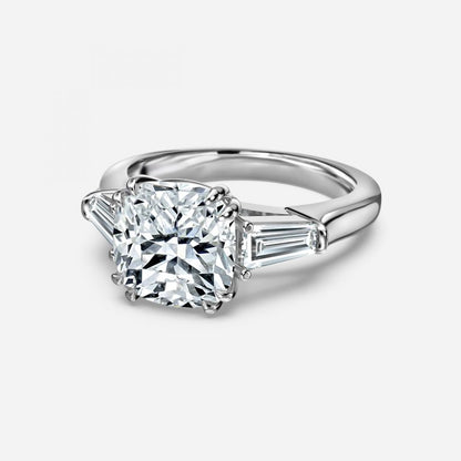 Nhẫn đính hôn Ava Cushion Three Stone